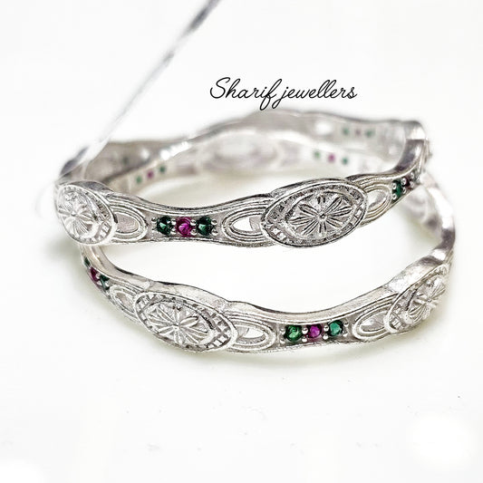 Kids Silver Bangles