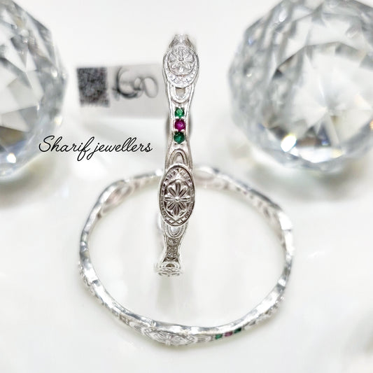 Kids Silver Bangles