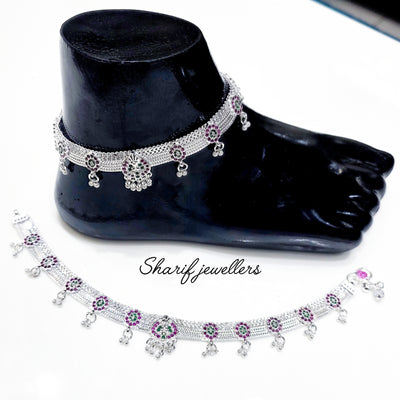 Micro Stone Anklet
